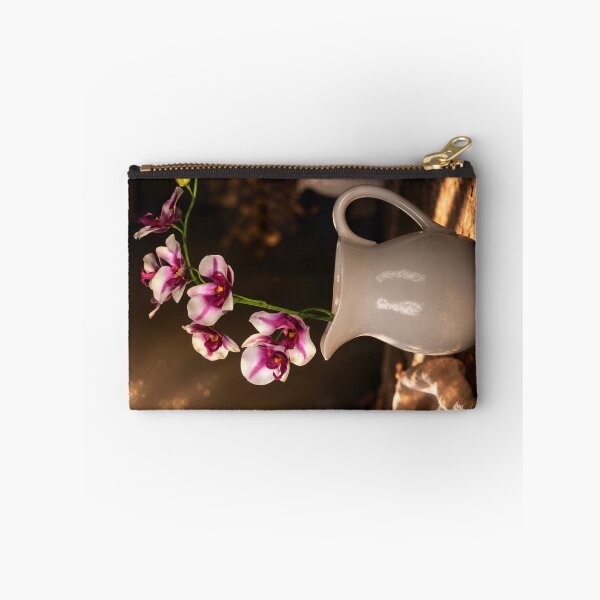Item preview, Golden Orchid Serenity in White Pitcher | Fine Art Floral Still Life designed and sold by Kimberly Palmer.