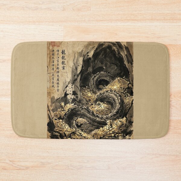 Item preview, Dragon's Treasure Hoard Sumi-e Ink Wash designed and sold by DuckOddity.