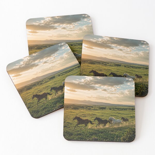 Item preview, Horses Galloping at Rural Sunset designed and sold by JuViRo.