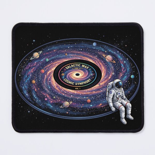 Item preview, Galactic Wax Cosmic Symphony Vinyl Record Shirt designed and sold by TeNovaStudio.