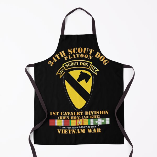 Item preview, Army - 34th Scout Dog Platoon 1st Cav w Tab - VN SVC X 300 designed and sold by Military Insignia Products.