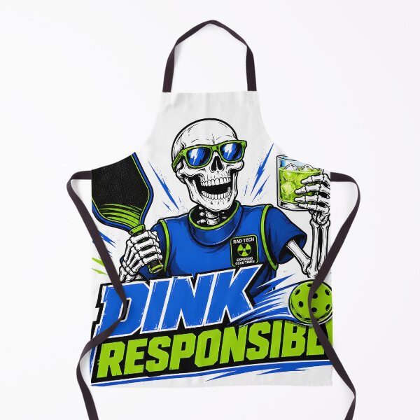 Item preview, Dink Responsibly – Funny Radiology Pickleball Drinking Skeleton Shirt designed and sold by ALVISION-CREATE.