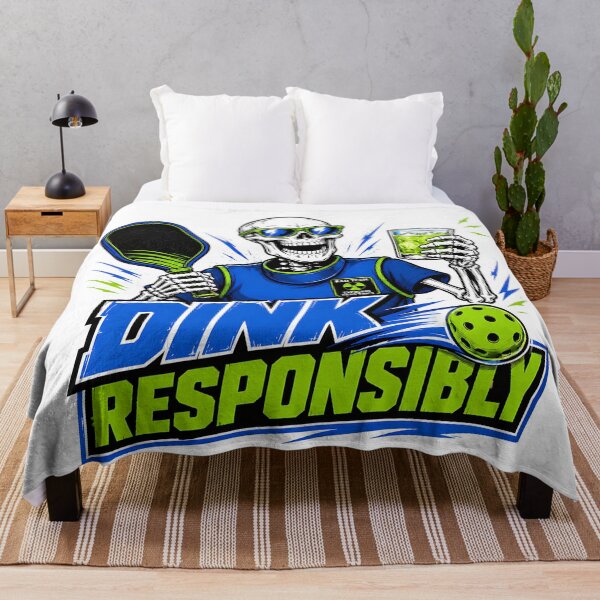 Item preview, Dink Responsibly – Funny Radiology Pickleball Drinking Skeleton Shirt designed and sold by ALVISION-CREATE.