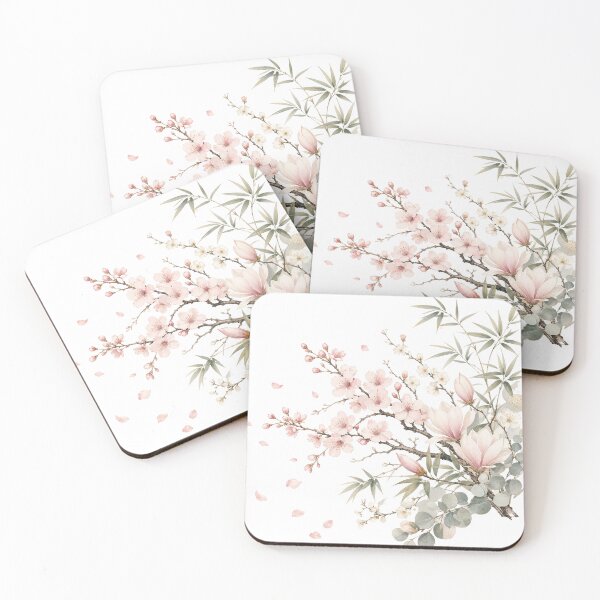 Item preview, Elegant Japanese Cherry Blossom Botanical Art | Sakura Floral Aesthetic designed and sold by rushaib.