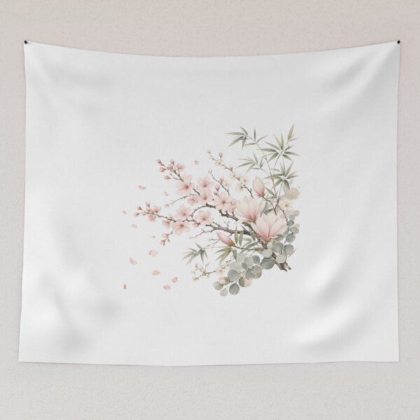Item preview, Elegant Japanese Cherry Blossom Botanical Art | Sakura Floral Aesthetic designed and sold by rushaib.