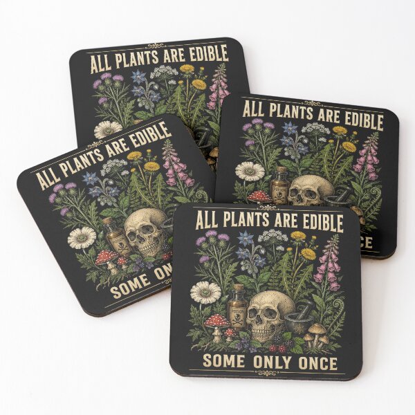 Item preview, All Plants Are Edible Some Only Once Shirt, Funny Gardening T-Shirt, Dark Humor Botanical Tee, Gothic Plant Lover Shirt designed and sold by Sprinkle12345.