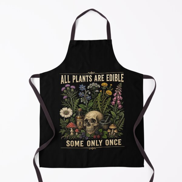 Item preview, All Plants Are Edible Some Only Once Shirt, Funny Gardening T-Shirt, Dark Humor Botanical Tee, Gothic Plant Lover Shirt designed and sold by Sprinkle12345.