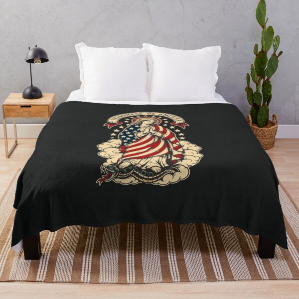 Item preview, Blessed Virgin Mary Patroness of America USA Flag Patrotic Catholic designed and sold by alenaz.