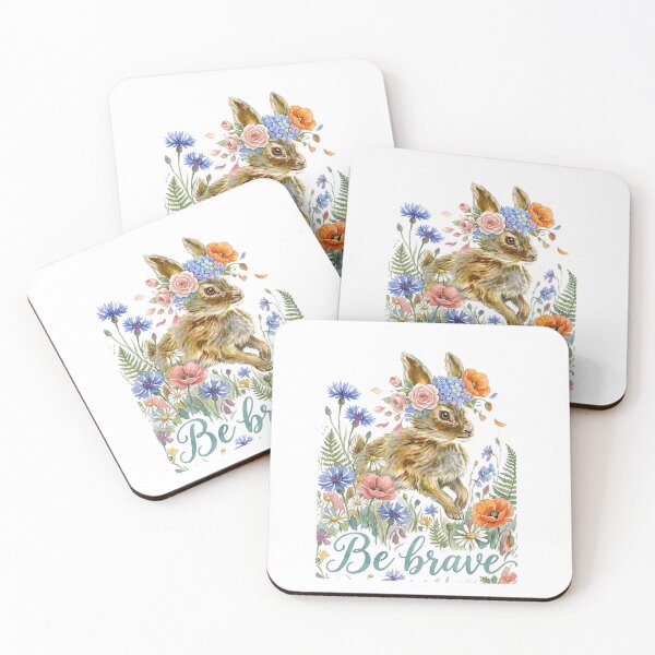 Item preview, Wildflower Heart: The Be Brave Rabbit designed and sold by LittleVenetia.