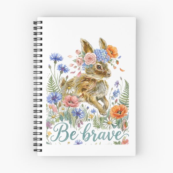 Item preview, Wildflower Heart: The Be Brave Rabbit designed and sold by LittleVenetia.