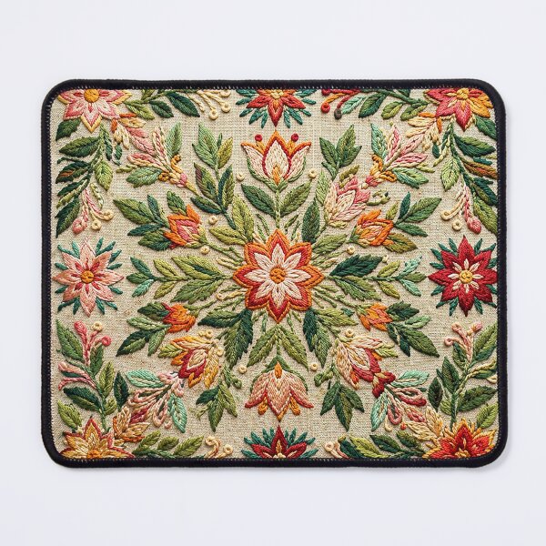 Item preview, Vintage Floral Embroidery Pattern | Romantic Botanical Folk Art Design designed and sold by BrainCurves.