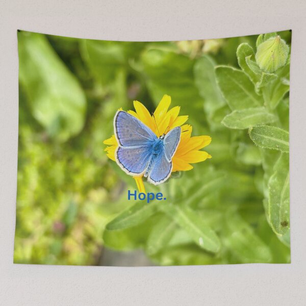 Item preview, Blue butterfly print background  designed and sold by happytraveller1.