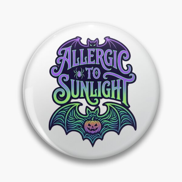 Item preview, Allergic To Sunlight Psychedelic Neon Goth Bat Graphic designed and sold by Omarmadani.