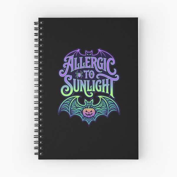Item preview, Allergic To Sunlight Psychedelic Neon Goth Bat Graphic designed and sold by Omarmadani.