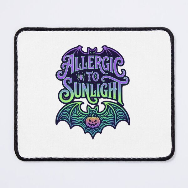 Item preview, Allergic To Sunlight Psychedelic Neon Goth Bat Graphic designed and sold by Omarmadani.