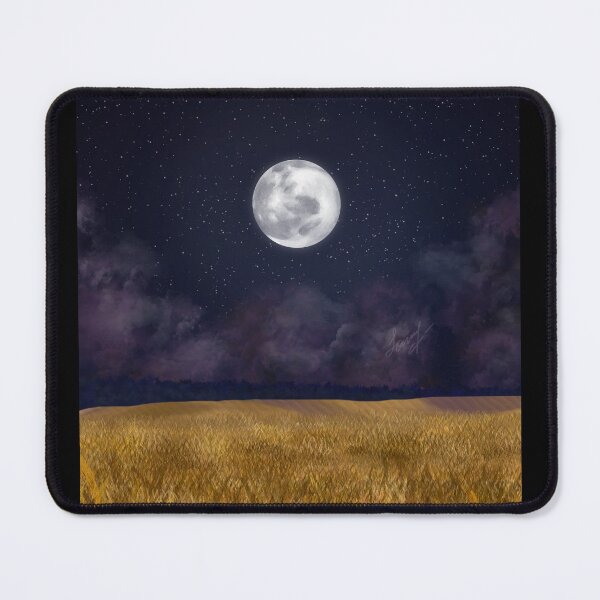 Item preview, Wheat Field under the Full Moon designed and sold by SonoRiko.
