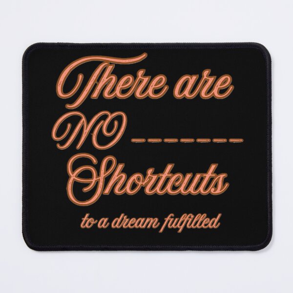 Item preview, There Are No Shortcuts Motivational Typography Design designed and sold by bobee store.
