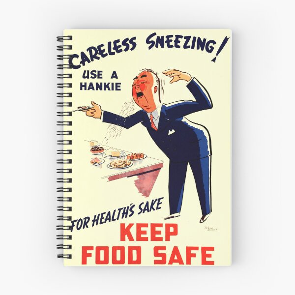 Item preview, Careless Sneezing! | Unusual Vintage Health Poster | Public Health Sign Wall Art | Public Health Care designed and sold by codeslinger.