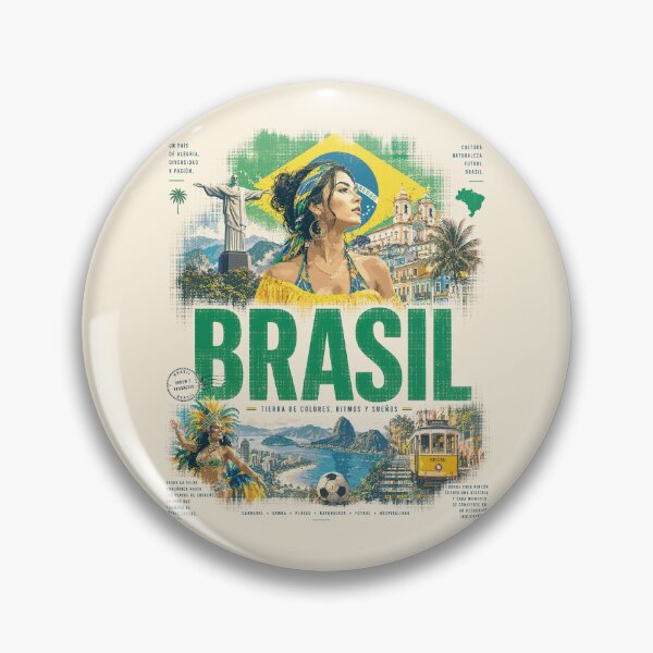 Item preview, Brazil Vintage Design | Nature, Culture and Adventure designed and sold by EdwinkOne.