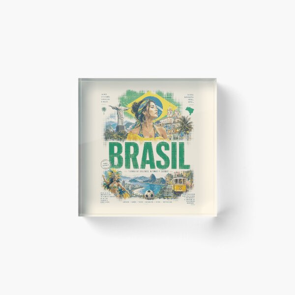 Item preview, Brazil Vintage Design | Nature, Culture and Adventure designed and sold by EdwinkOne.