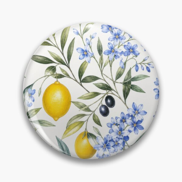 Item preview, Mediterranean Lemon Blossom Botanical Pattern designed and sold by tamoora.