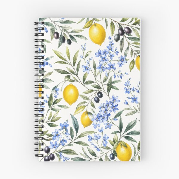Item preview, Mediterranean Lemon Blossom Botanical Pattern designed and sold by tamoora.