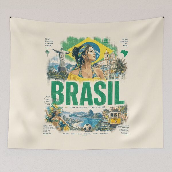 Item preview, Brazil Vintage Design | Nature, Culture and Adventure designed and sold by AtuqStudio.