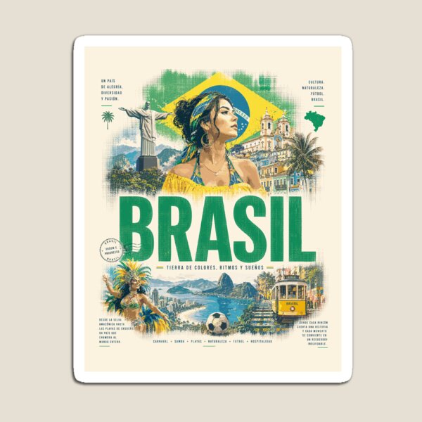 Item preview, Brazil Vintage Design | Nature, Culture and Adventure designed and sold by AtuqStudio.