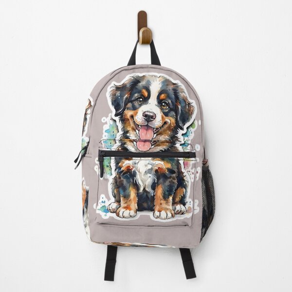Item preview, Happy Bernese Mountain Dog Watercolor: Cute Puppy Art Gift designed and sold by ShadowArtEG.