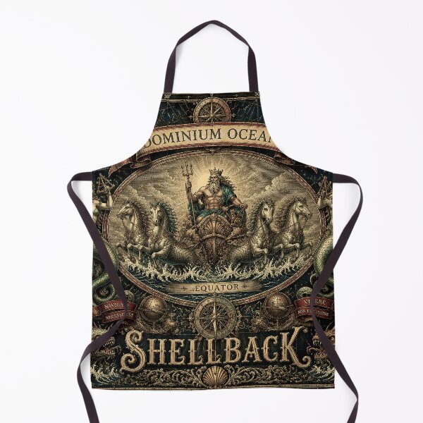 Item preview, Trusty Shellback Dominium Oceani Antique Maritime Art designed and sold by RoyalOrderGallery.