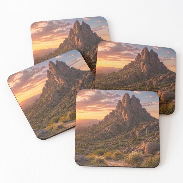 Item preview, Rocky Mountains at Golden Sunset designed and sold by JuViRo.