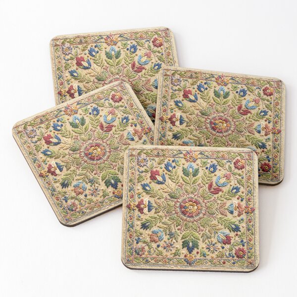 Item preview, Botanical Embroidery Art | Vintage Floral Folk Pattern Illustration designed and sold by BrainCurves.