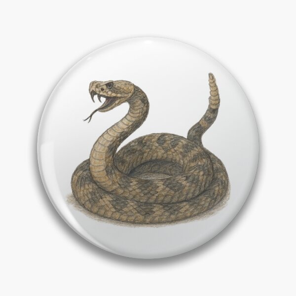 Item preview, Rattlesnake – realistic animal illustration designed and sold by JOANNASKAH.