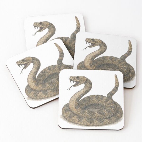 Item preview, Rattlesnake – realistic animal illustration designed and sold by JOANNASKAH.