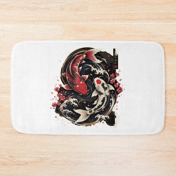 Item preview, Japanese Koi Fish Art | Elegant Koi Carp with Traditional Asian-Inspired Design designed and sold by rushaib.