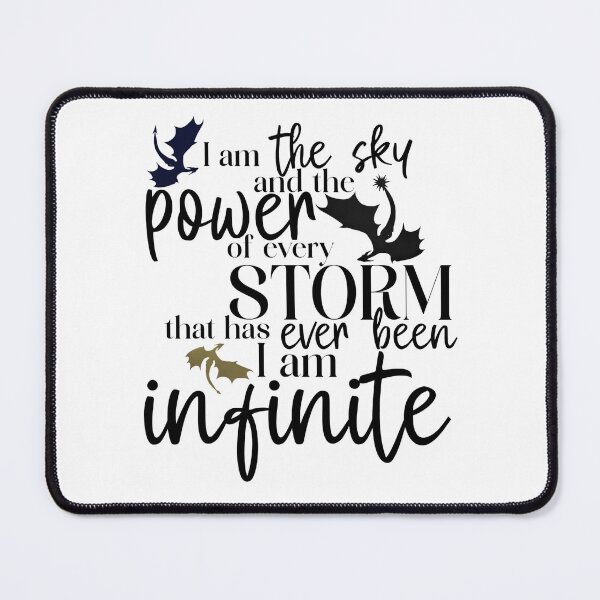 Item preview, I am Infinite Fourth Wing Quote and Dragons designed and sold by letizzart designs.