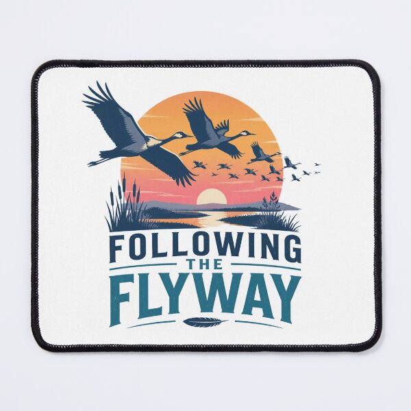 Item preview, On Nature's Highway – Modern Flyway Bird Migration T-Shirt designed and sold by MJ-by-Dharan.