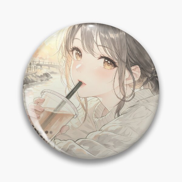 Item preview, Boba Time in the Autumn Sun designed and sold by HezeOtakuArt.