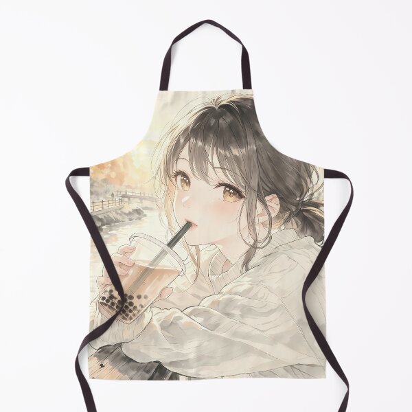 Item preview, Boba Time in the Autumn Sun designed and sold by HezeOtakuArt.