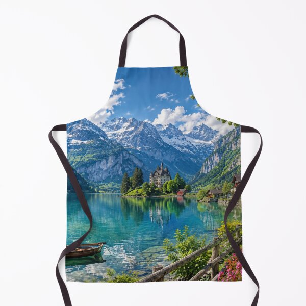 Item preview, Alpine Lake Between Snowy Mountains designed and sold by JuViRo.