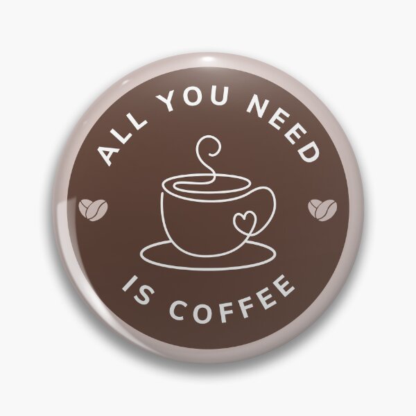 Item preview, All You Need Is Coffee | Retro Badge Coffee Lover Sticker Mug T-Shirt & Hat designed and sold by Olive Thread Co..