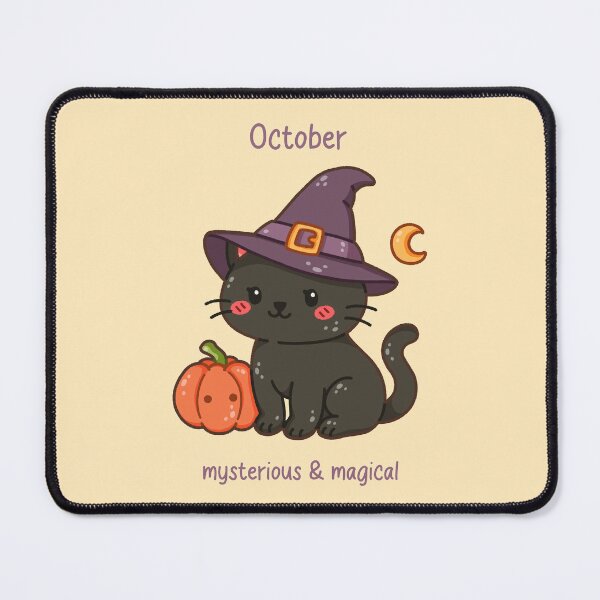 Item preview, October Cat – Mysterious & Magical designed and sold by TheRightNotes.