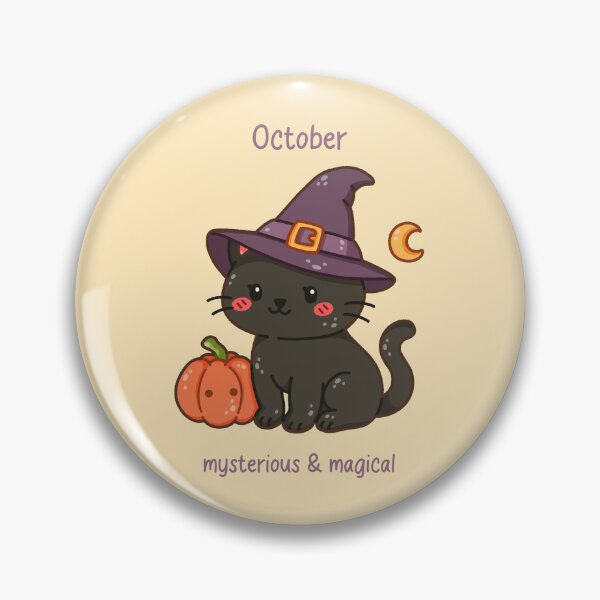 Item preview, October Cat – Mysterious & Magical designed and sold by TheRightNotes.