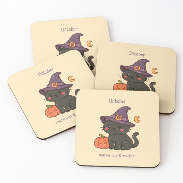 Item preview, October Cat – Mysterious & Magical designed and sold by TheRightNotes.