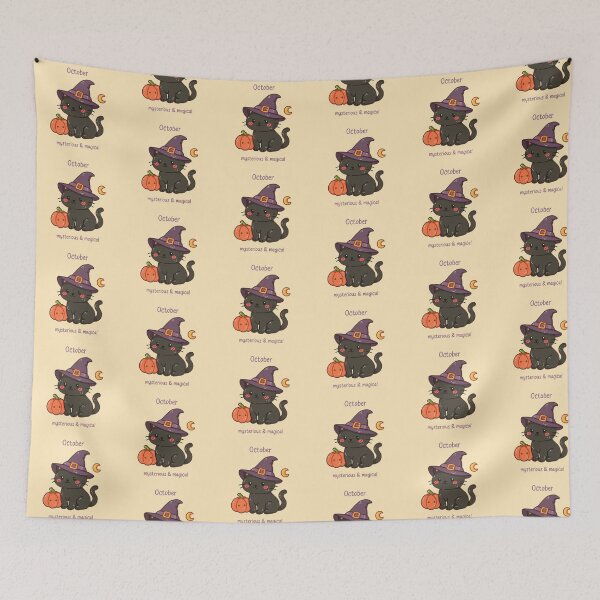 Item preview, October Cat – Mysterious & Magical designed and sold by TheRightNotes.
