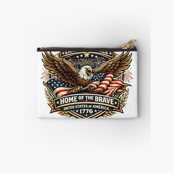 Item preview, Land Of The Free Home Of The Brave Eagle 4th Of July Vector  designed and sold by wizooo411.