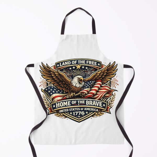 Item preview, Land Of The Free Home Of The Brave Eagle 4th Of July Vector designed and sold by wizooo411.