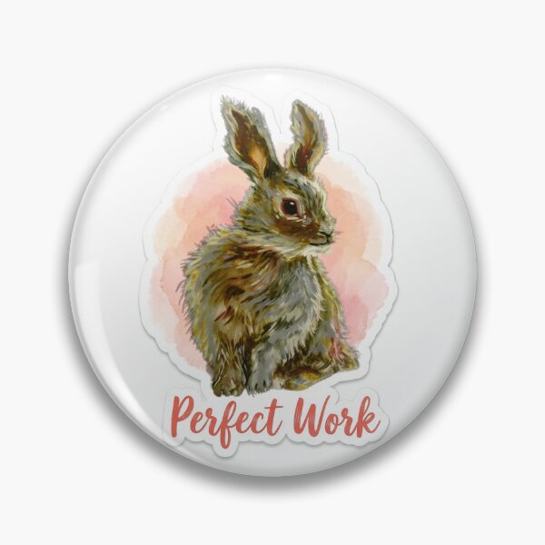 Item preview, Do Your Perfect Work: Bunny Design designed and sold by LittleVenetia.