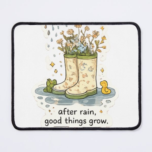 Item preview, Rainboots & Blooming Flowers designed and sold by PrintByte.