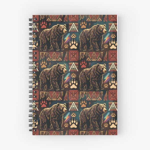 Item preview, Bear Tribal Lightning Pattern designed and sold by ZhivanCrimson.
